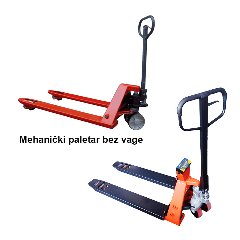 Mehanički paletar sa vagom i bez vage slika 1