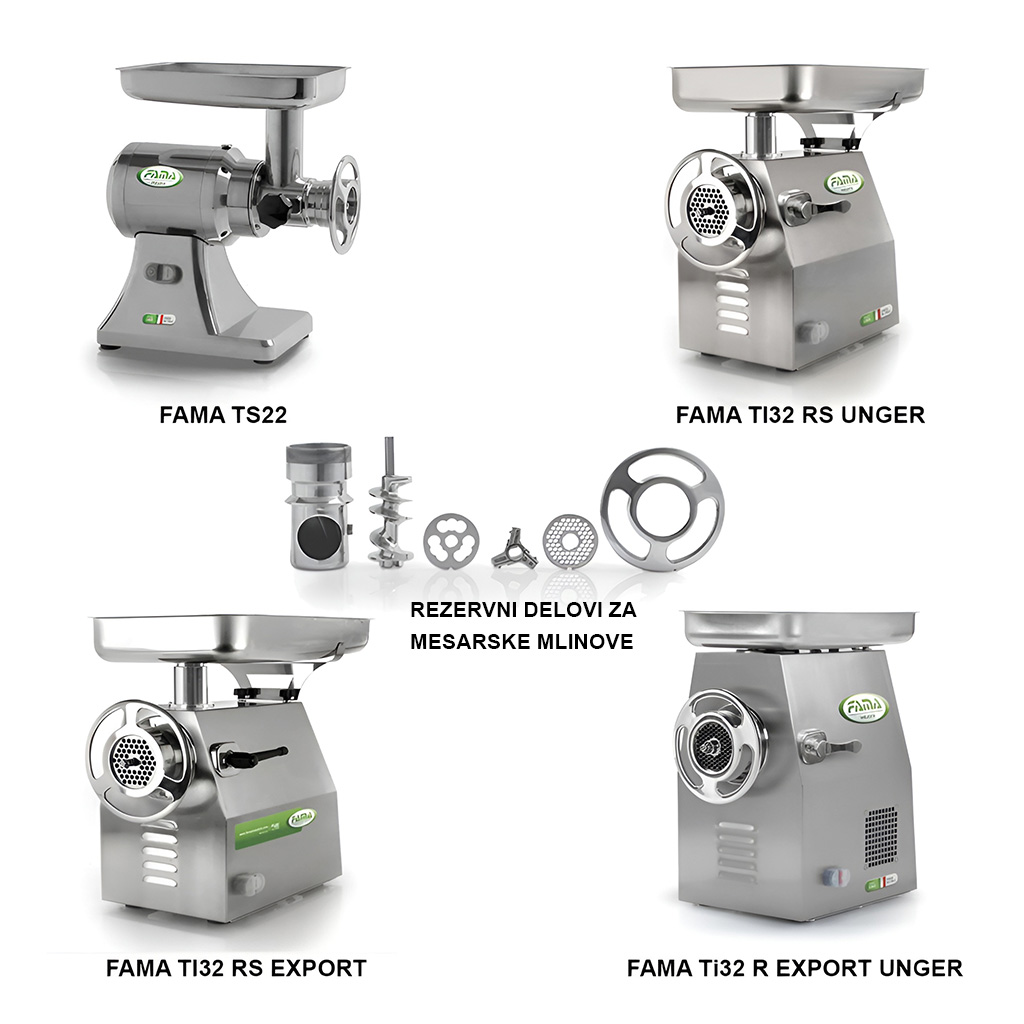 Mlinovi za meso Fama i rezervni delovi Birotehna