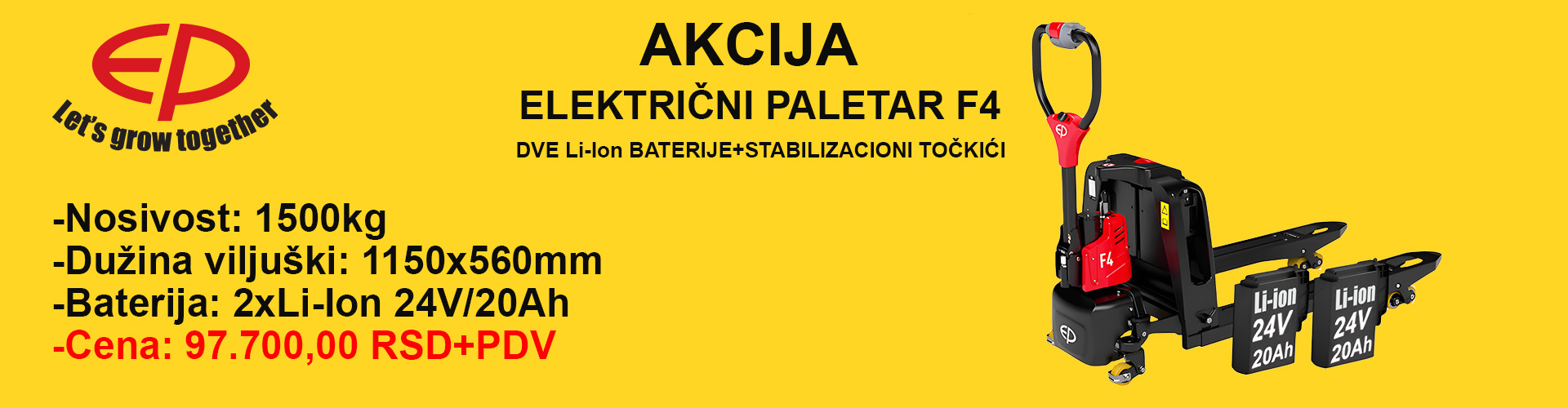 Paletar F4 Akcija