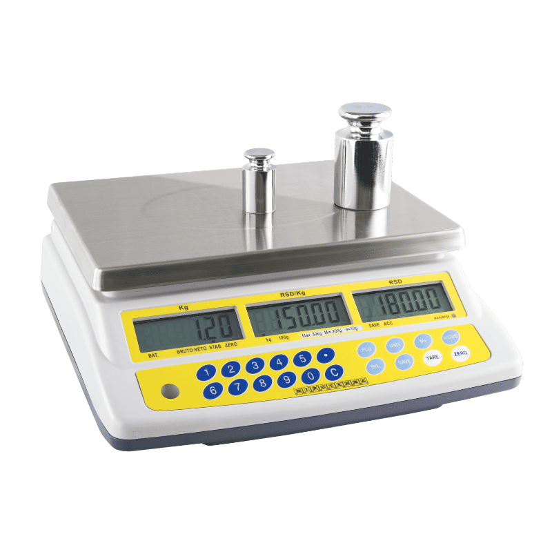 trgovacka elektromehanicka vaga sa obracunom cena ob1 sd 1